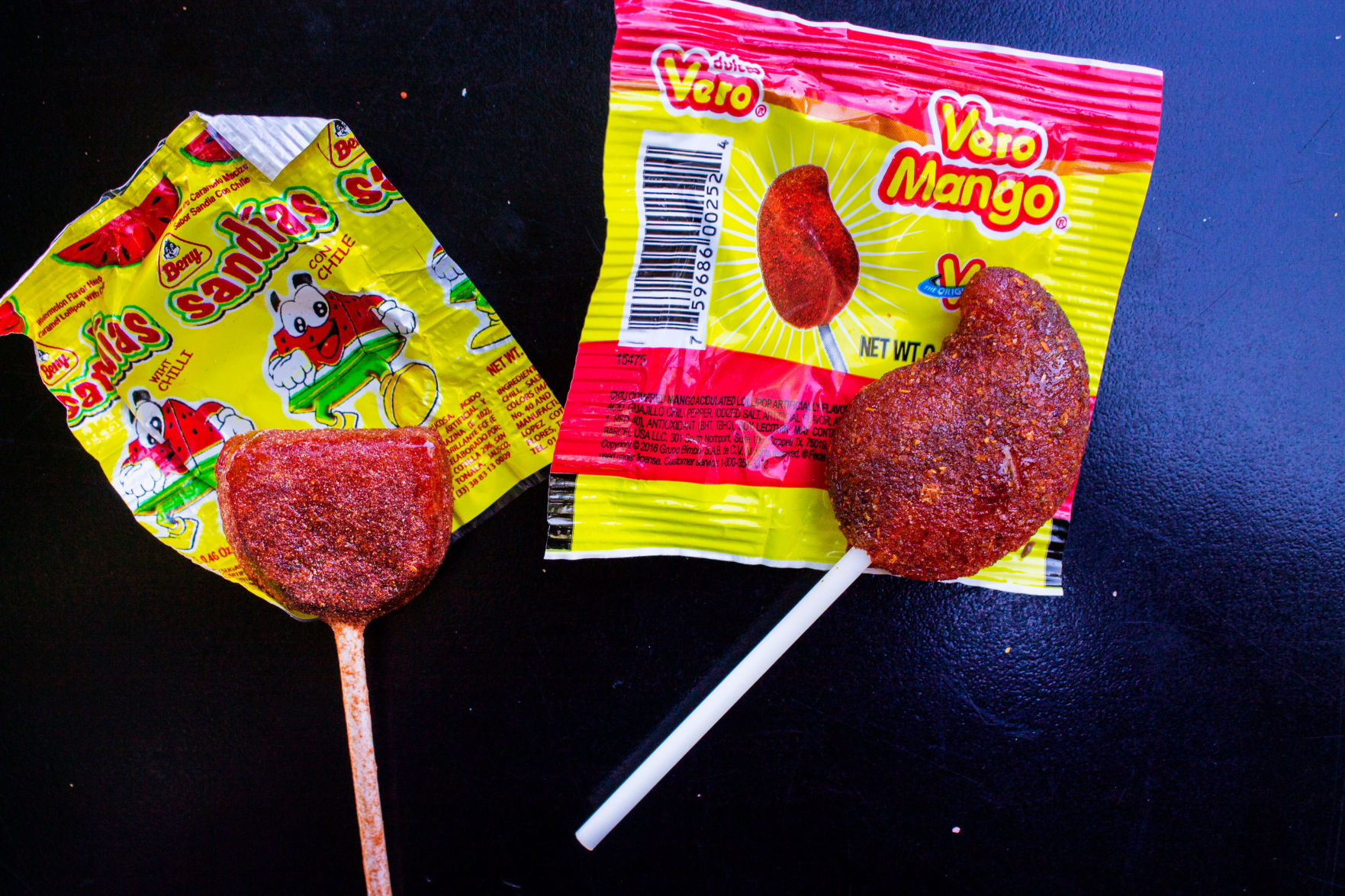 Mexican candy Vero Mango and Beny Sandia